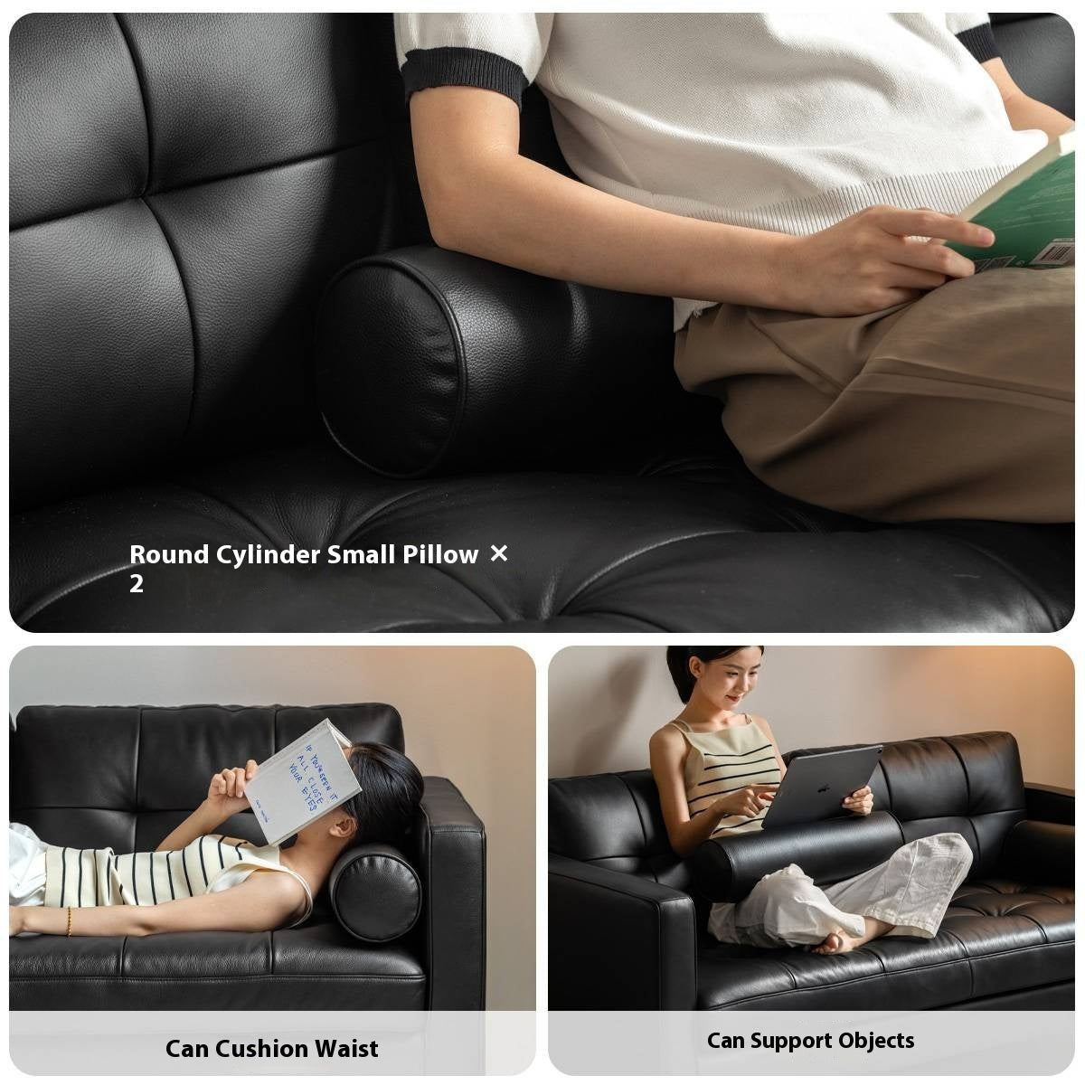 Genuine Top-Grain Leather Sofa Italian Style