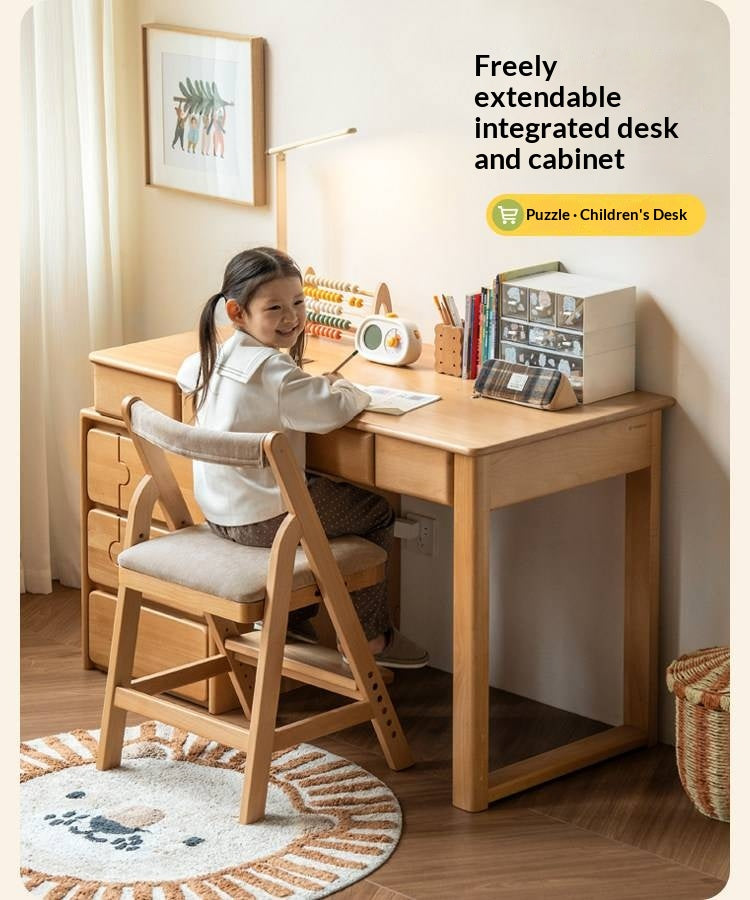 Beech Solid Wood Adjustable Kids Lift Chair