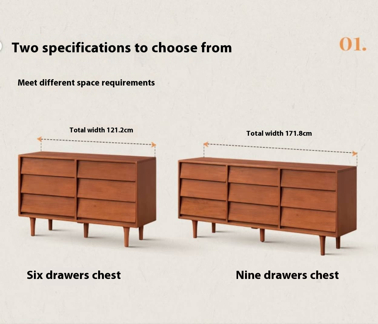 Tulipwood Solid Wood Middle Ancient Style Drawer