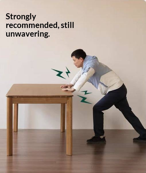 Ash Solid Wood Modern Minimalist Long Dining Table