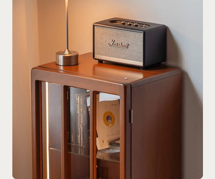Poplar Solid Wood Bauhaus Style Side Cabinet.
