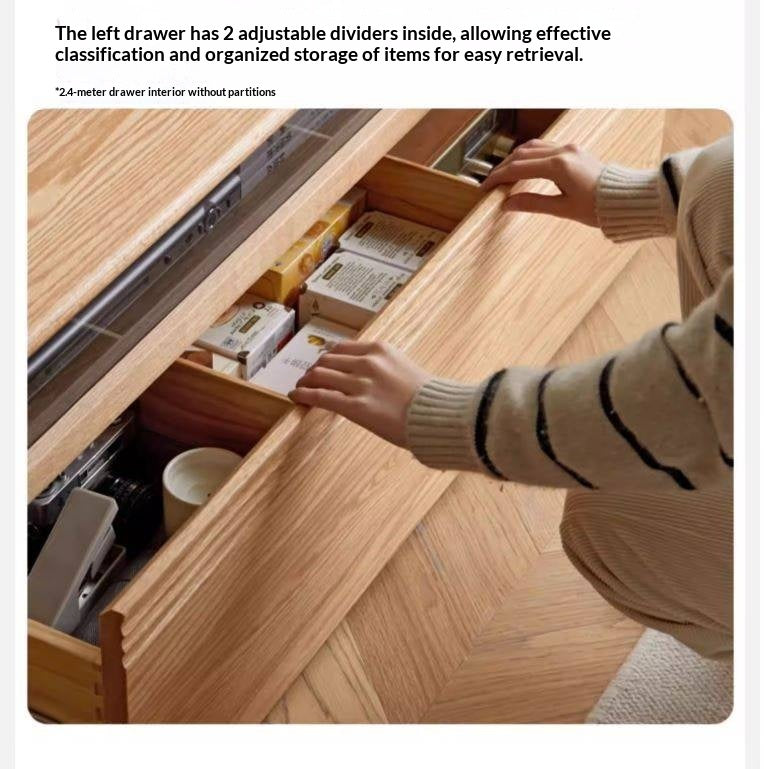 Black Walnut, Oak, Cherry Solid Wood TV Stand Floor Cabinet