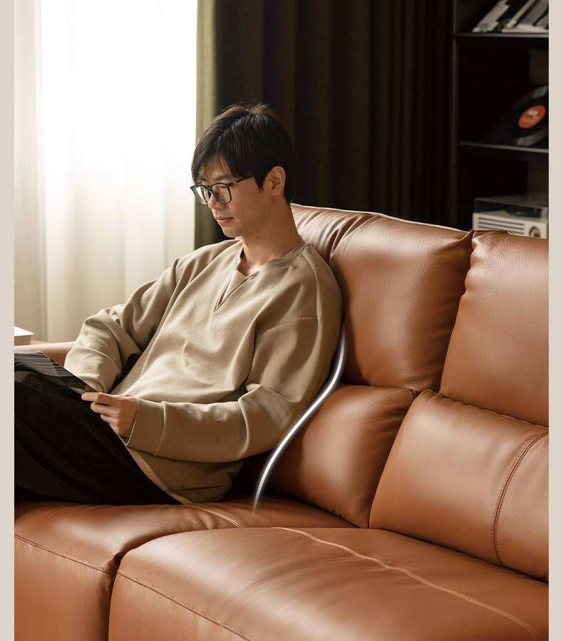 Genuine Leather Electric high back Sofa