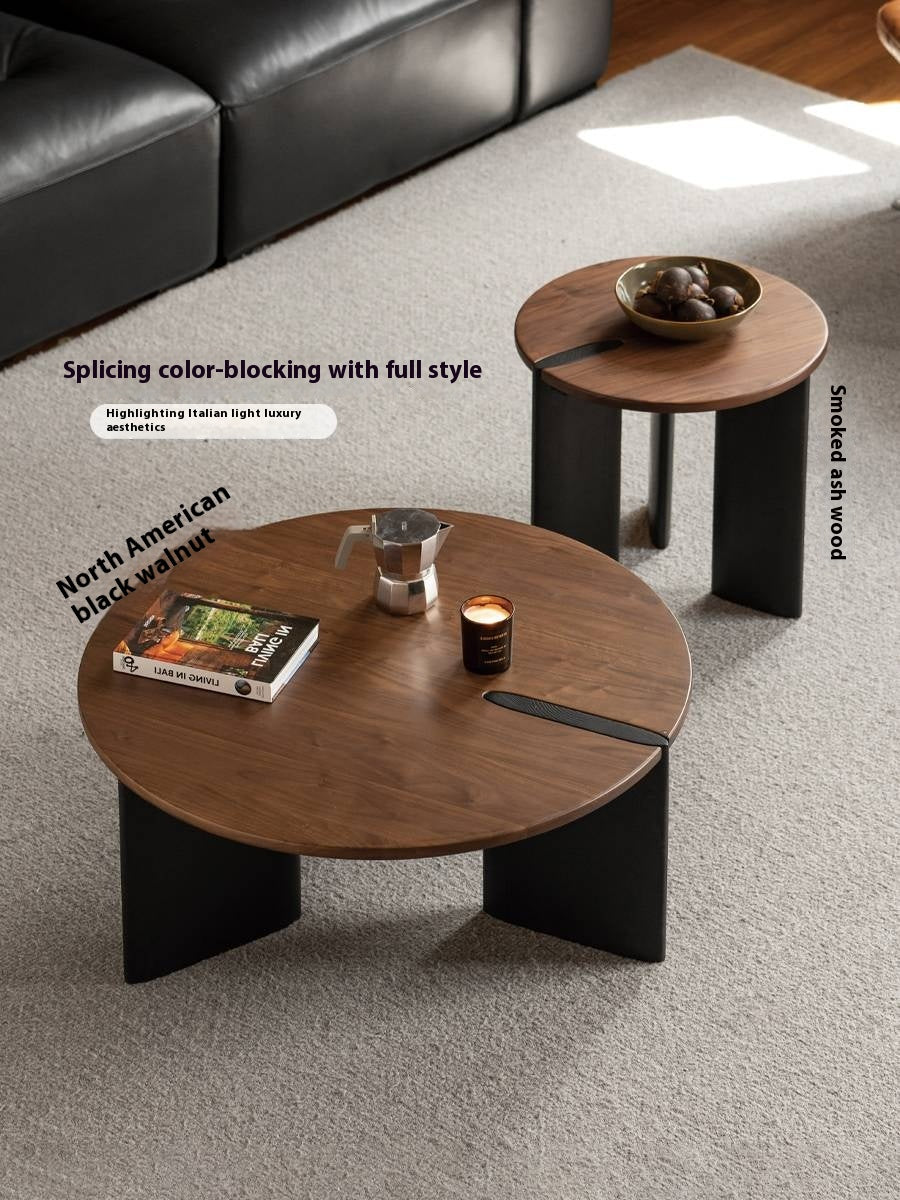 Black Walnut Solid Wood Italian Light Luxury Coffee Table