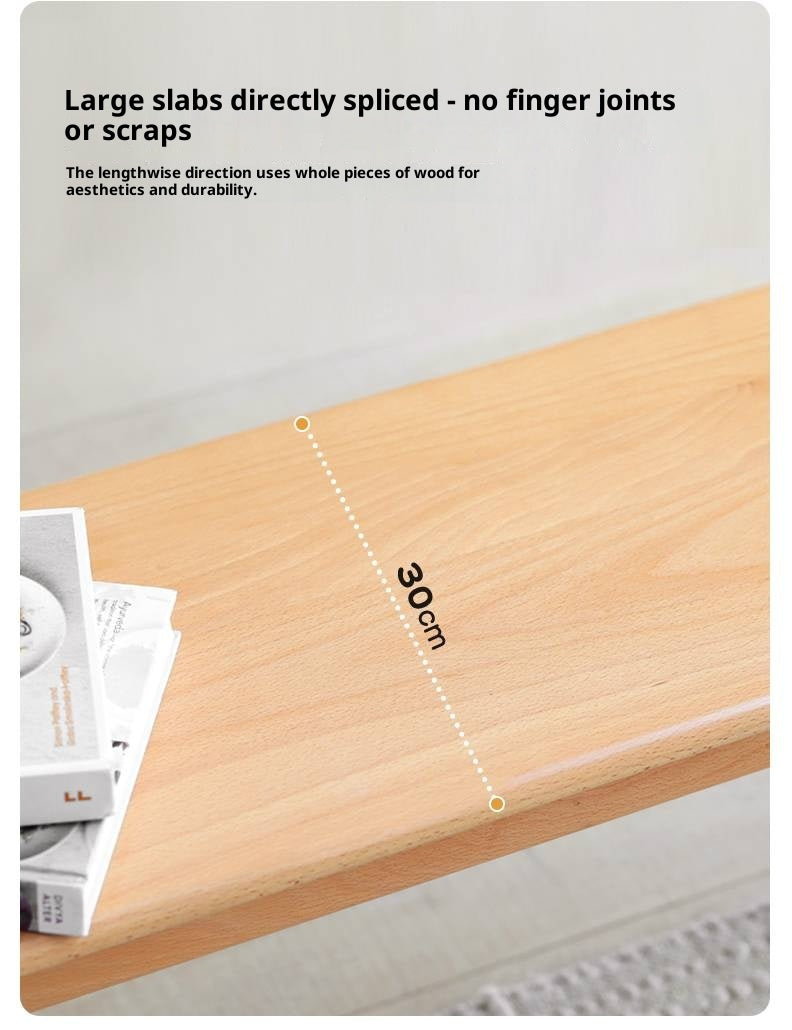 European Beech Wood Modern Long Bench