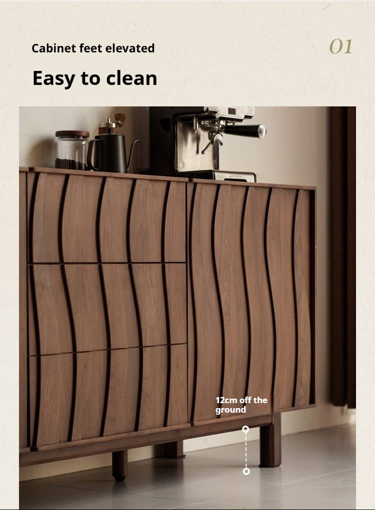 Black Walnut Solid Wood Antique Style Sideboard