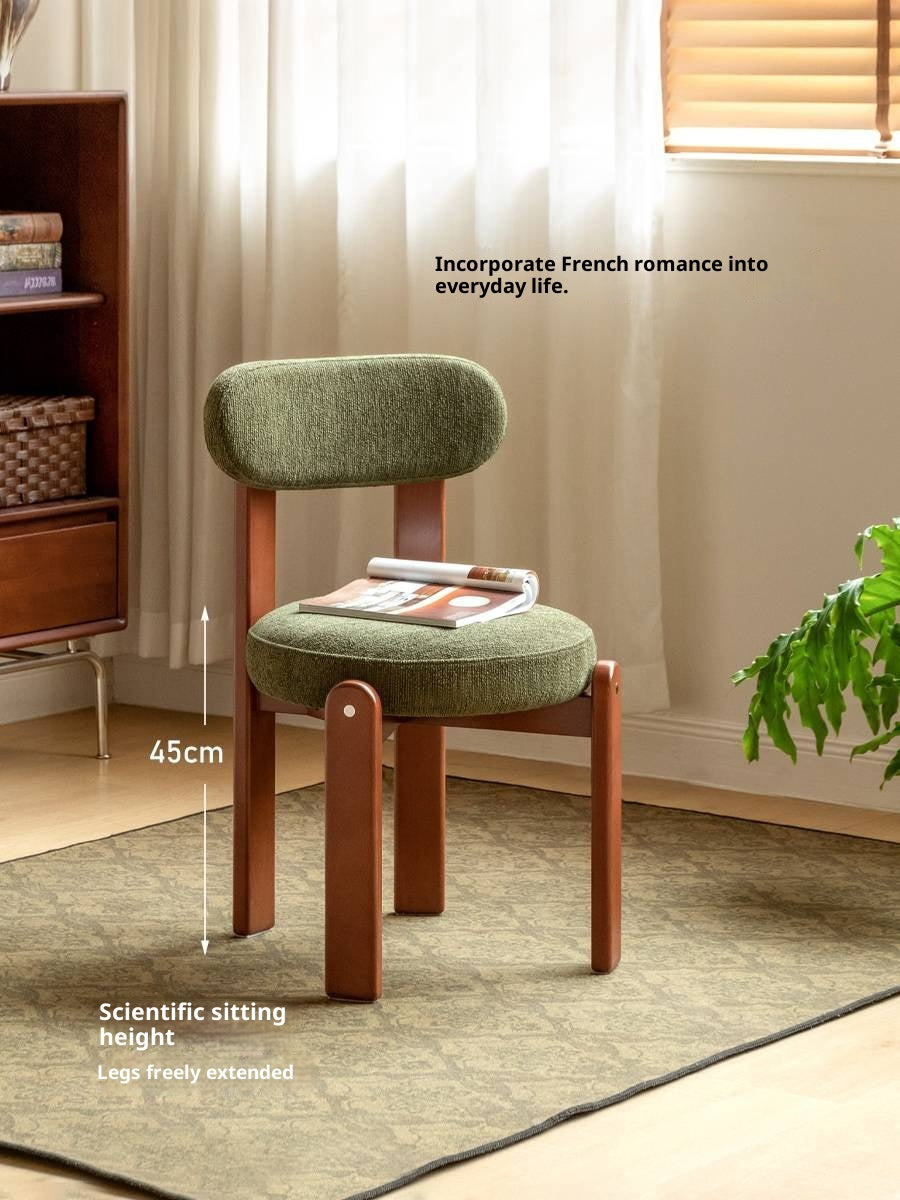 Set 4pcs Beech, Rubberwood, Black Walnut, Cherry Solid Wood French Antique Style Chair