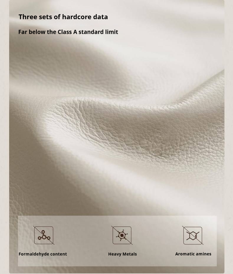 Luxury Genuine Leather Soft Headboard Bed, American Style Riveted Bed