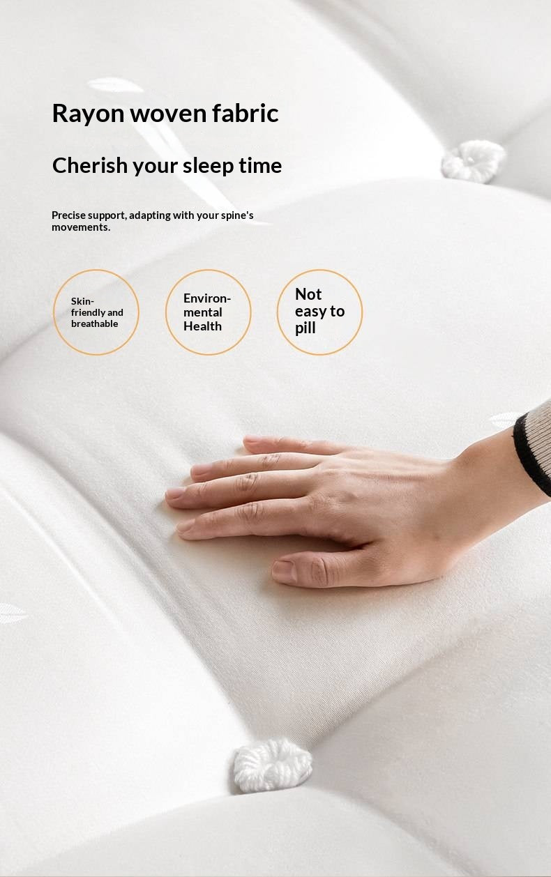 Eco-Friendly Button-Down Glue-Free Mattress — Anti-Mite Spring Mattress, Simmons Thick Design