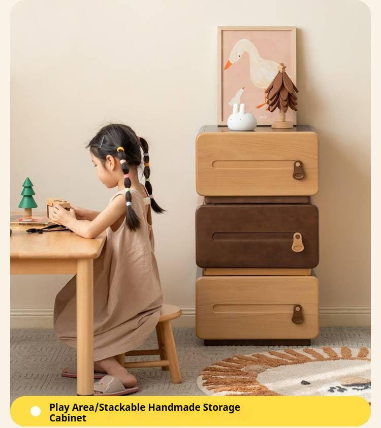 Beech Solid Wood Children's Chest of Drawers