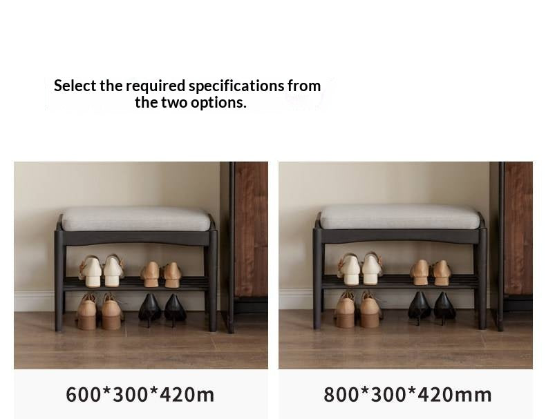 Oak Solid Wood Shoe Changing Bench