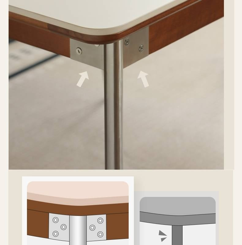 Poplar Solid Wood Bauhaus Dining Table