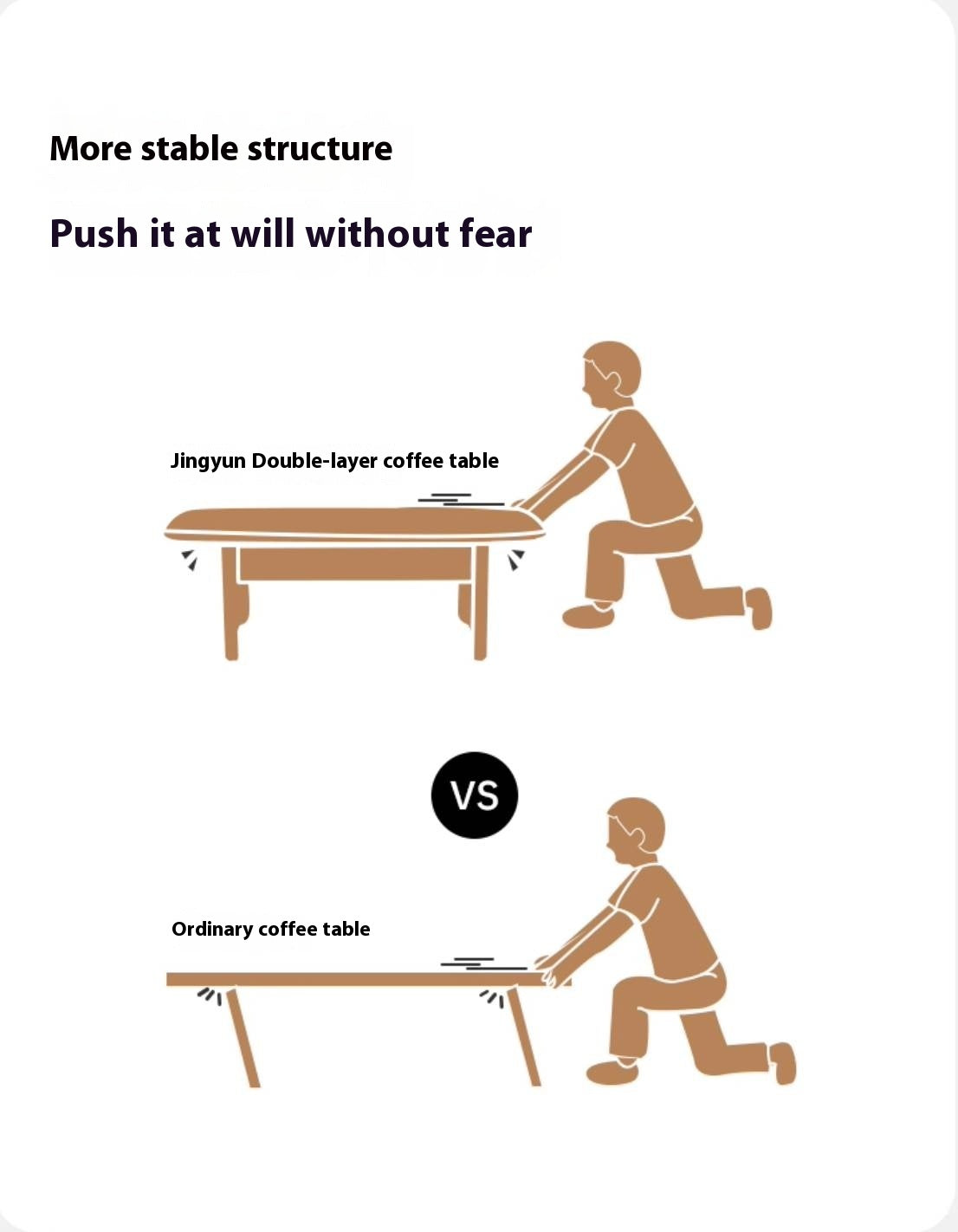 Black Walnut Solid Wood Rock Plate Coffee Table