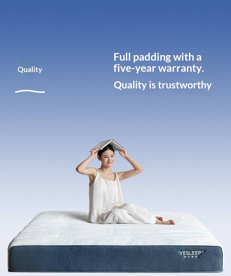 Zero-Glue Pressure-Free Memory Foam Mattress — 3D Core Material, Thick Mattress with Independent Springs