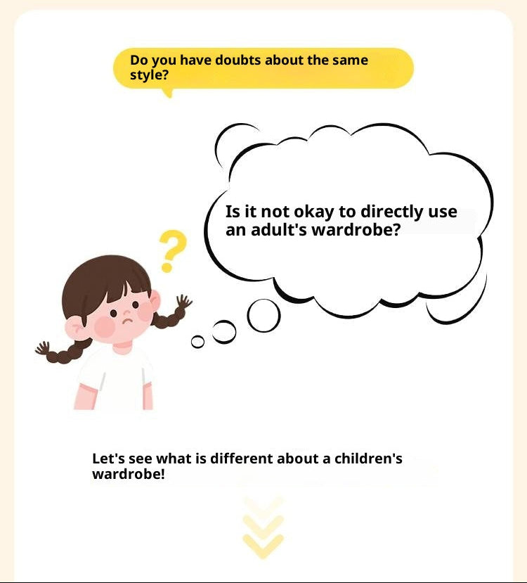 Oak Solid Wood Original Wood Style Children's Wardrobe