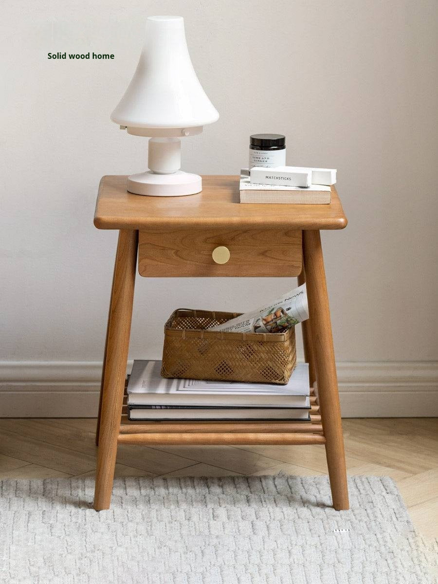 Сherry Solid Wood Side Table