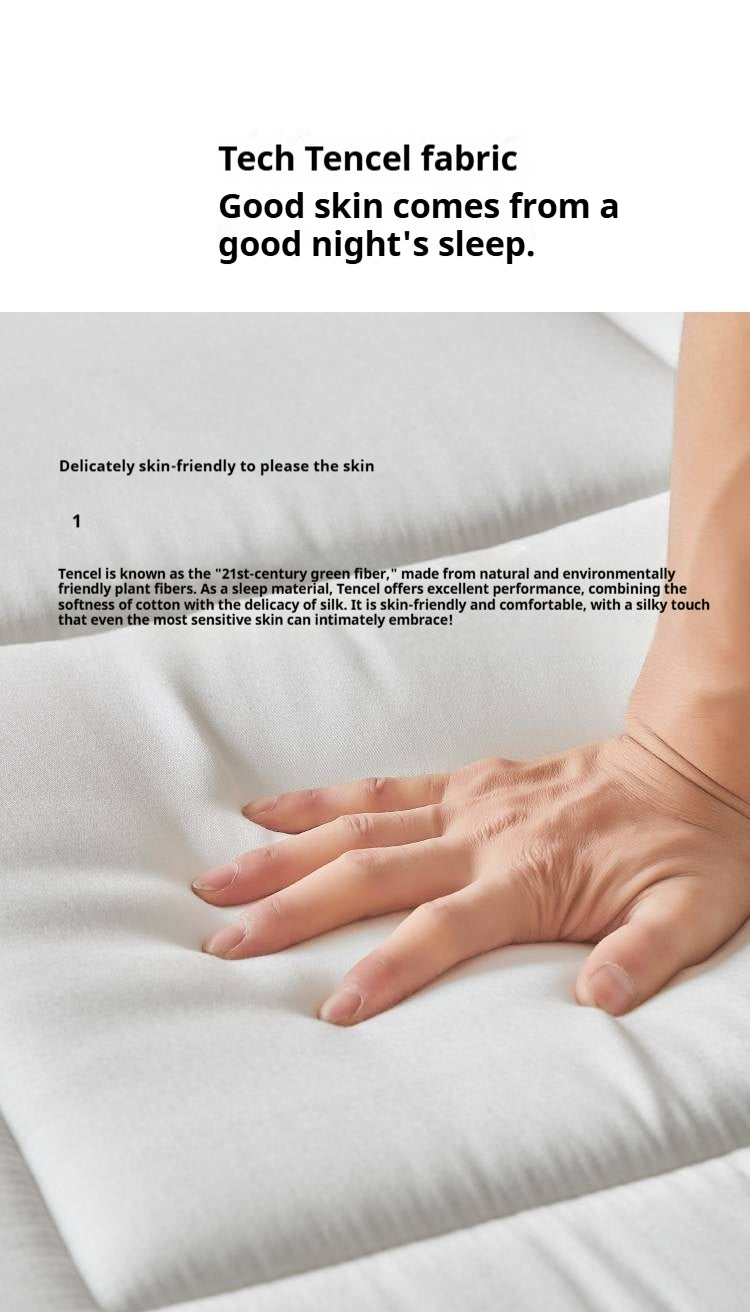 Latex Zero-Glue Mattress with Natural Jute Cover — Eco-Friendly, Soft, Thick Mattress with Independent Springs