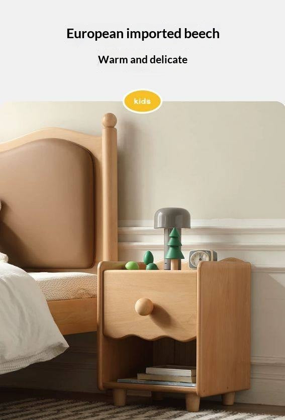 Beech Solid Wood Kids Nightstand