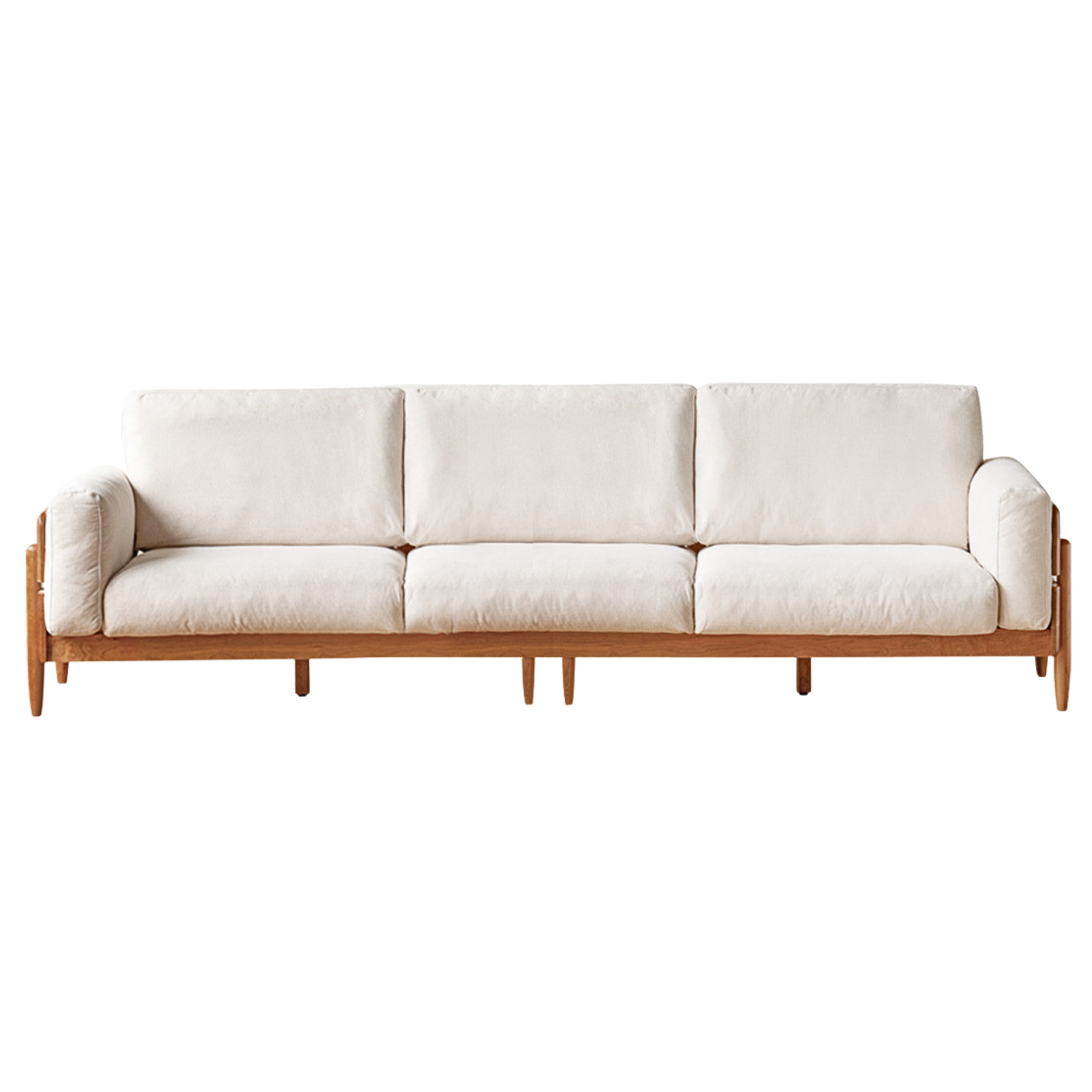 Cherry, Oak Solid Wood Antique Style Sofa.