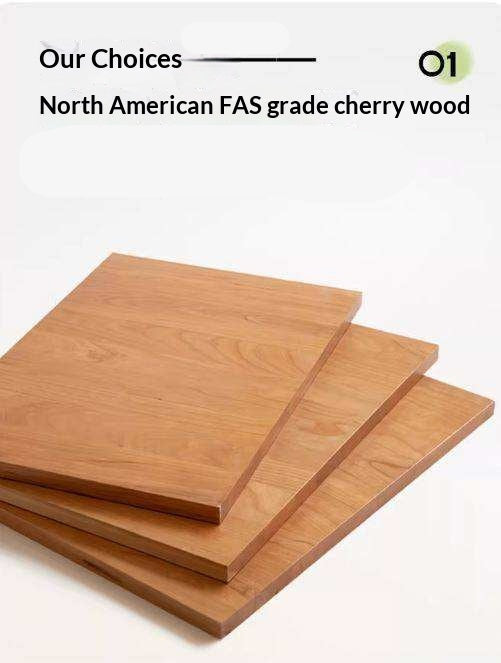 Cherry Solid Wood Wall Storage Cabinet