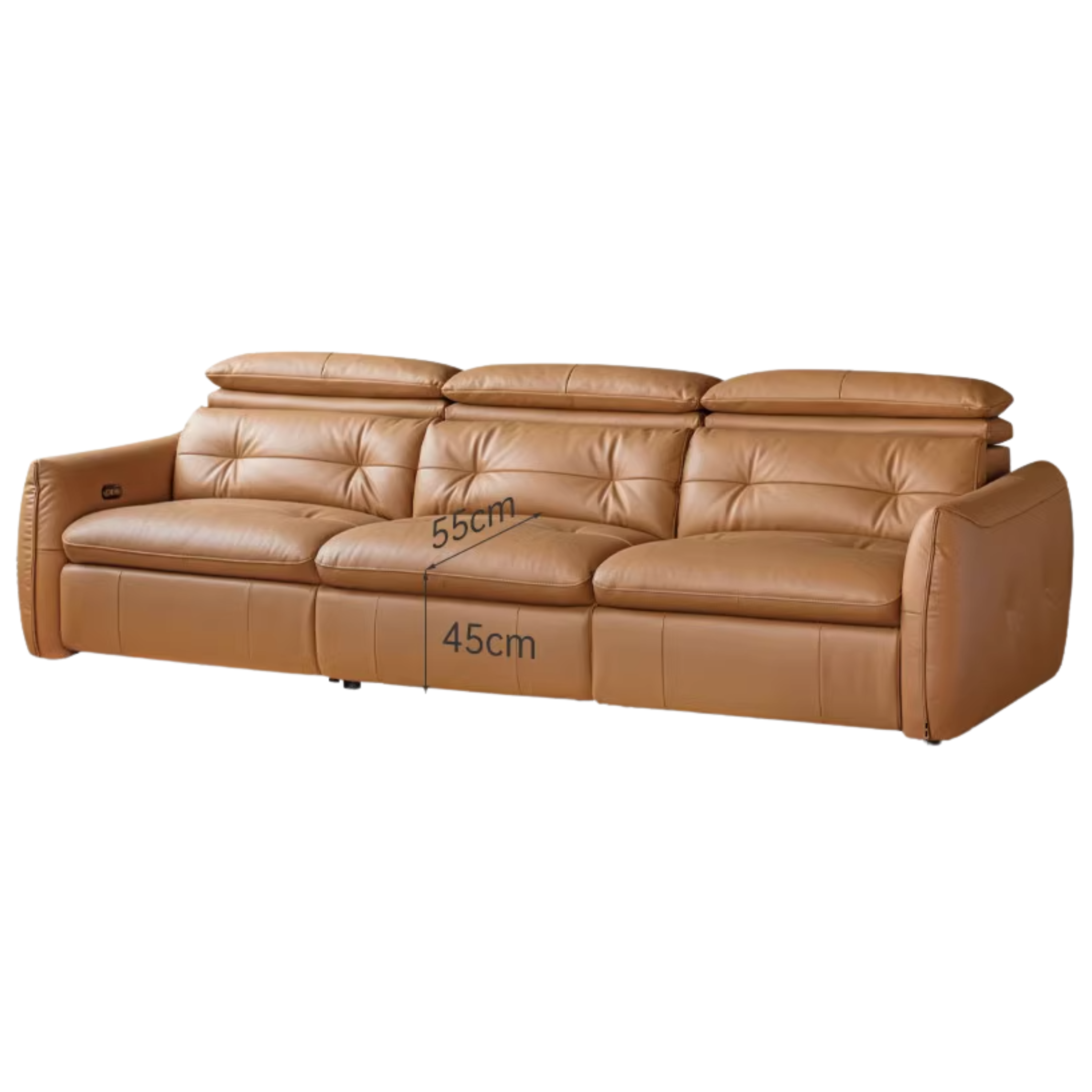 Leather Electric Luxury High Backrest Sofa