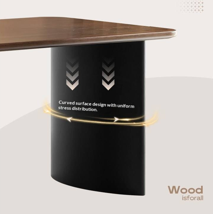 Solid Longan Hardwood Dining Table Italian Light Luxury