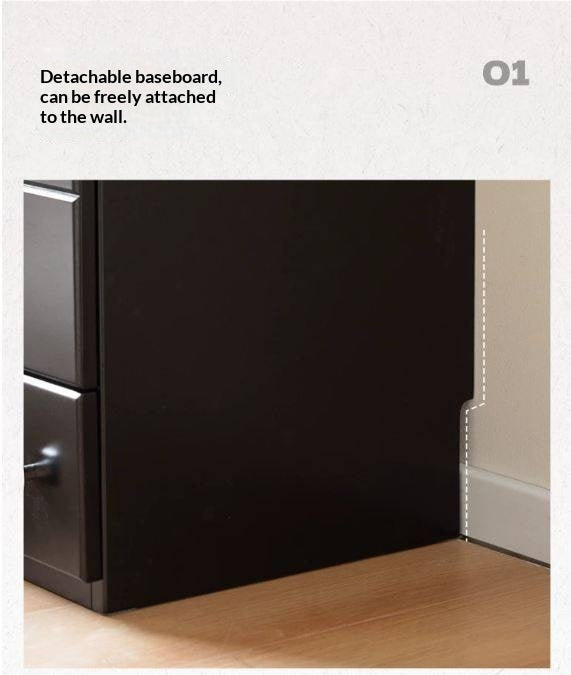 Solid RubberWood Retro Style Side Cabinets