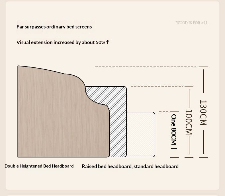 Fabric Soft Headboard Bed French Retro Style