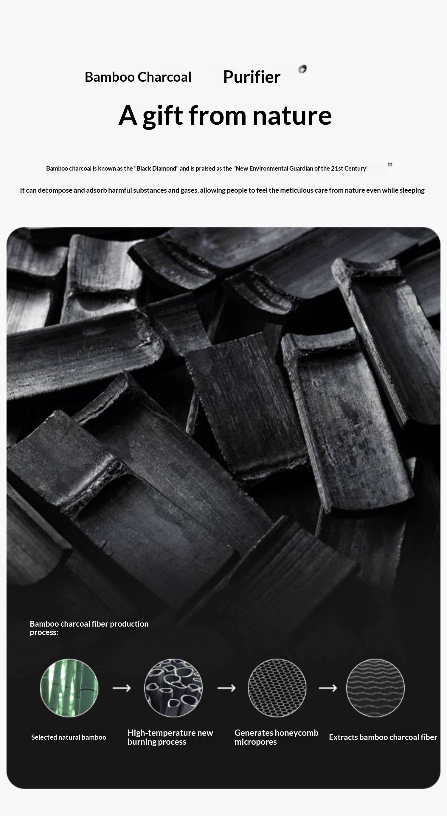 Eco-Friendly Coconut Palm and Bamboo Charcoal Latex Mattress — Zero-Glue, Antibacterial, Breathable, Thin Design