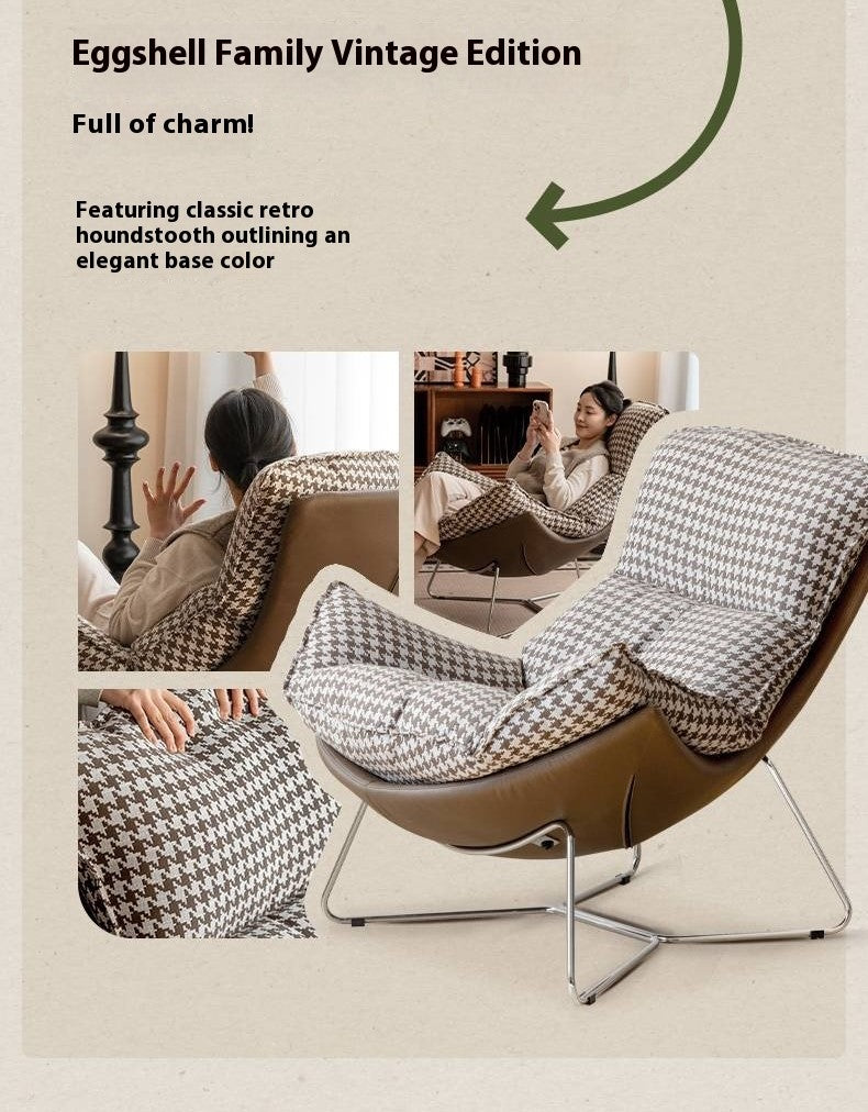 Fabric Eggshell Modern Chair