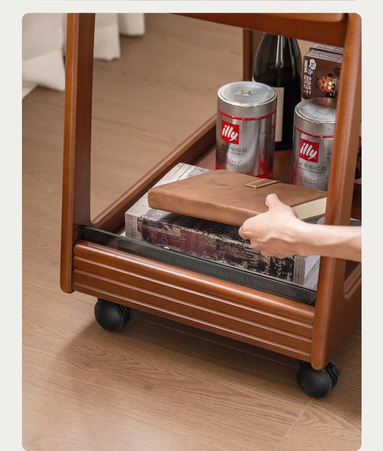 Poplar Solid Wood Antique Style Side Table