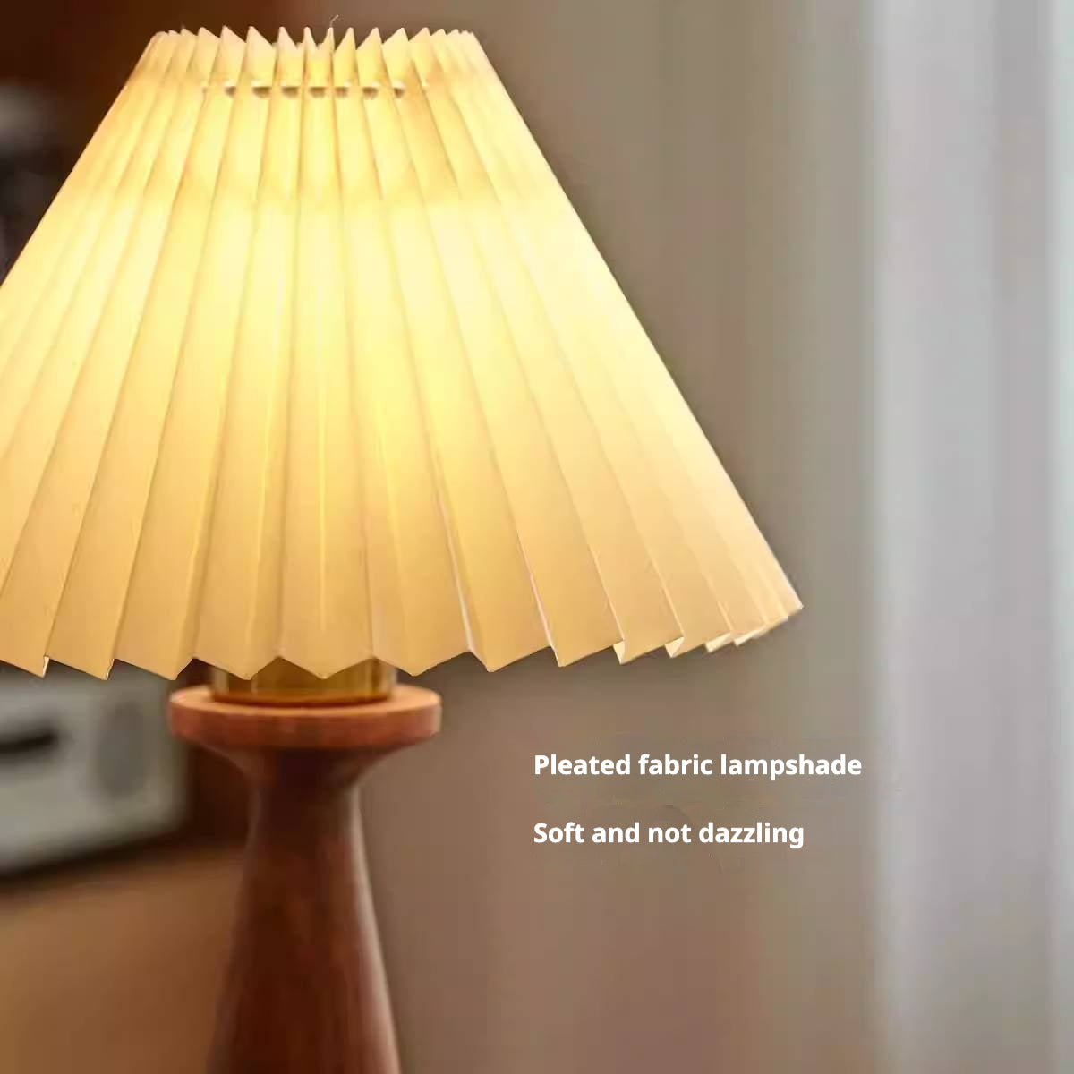 Ash solid wood mushroom lamp atmosphere night light