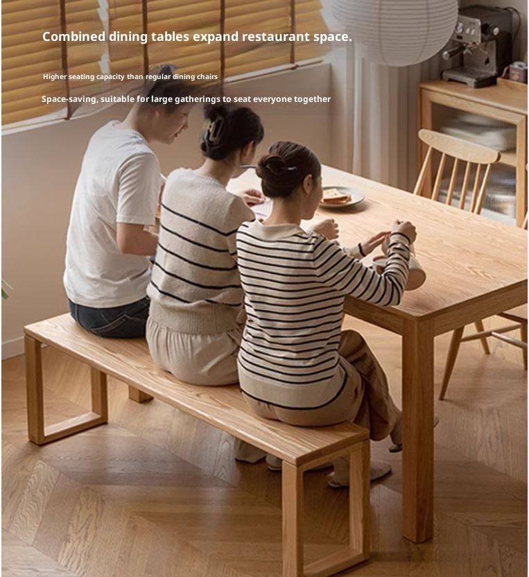 Ash, Oak, Cherry, Beech Solid Wood Long Bed end Bench