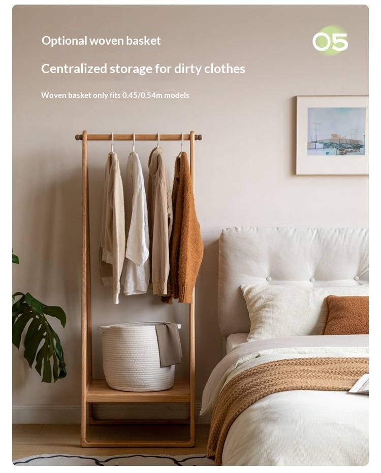 Solid Rubberwood Nordic Minimalist Standing Hanger