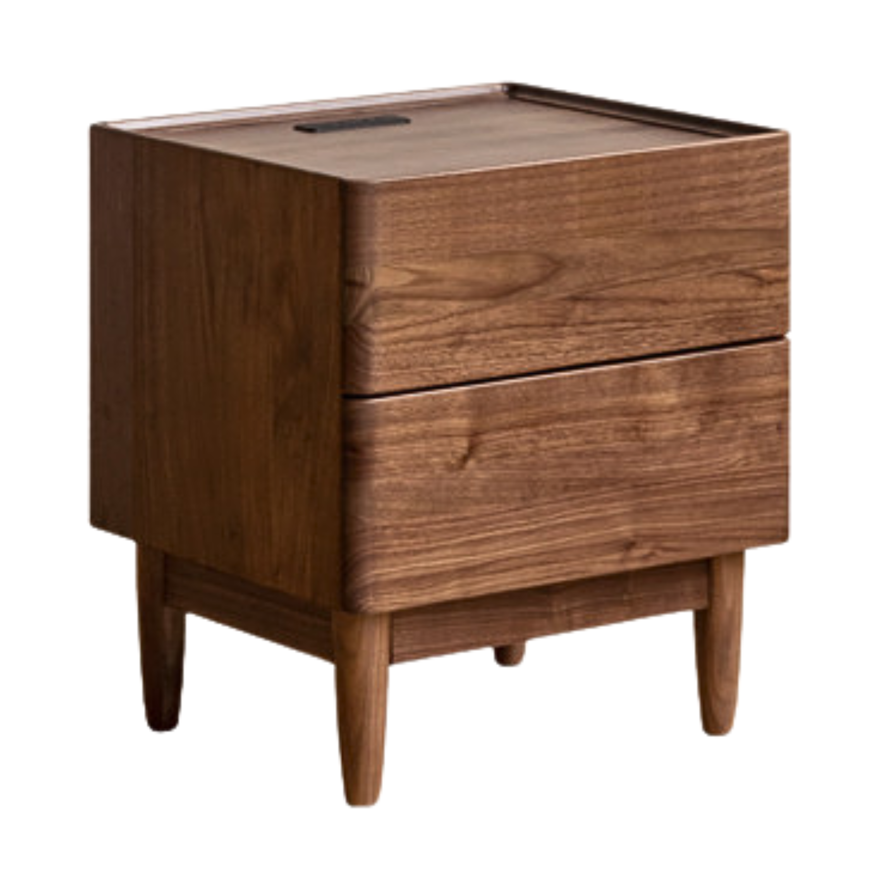 Black Walnut, Ash Solid Wood Nightstand
