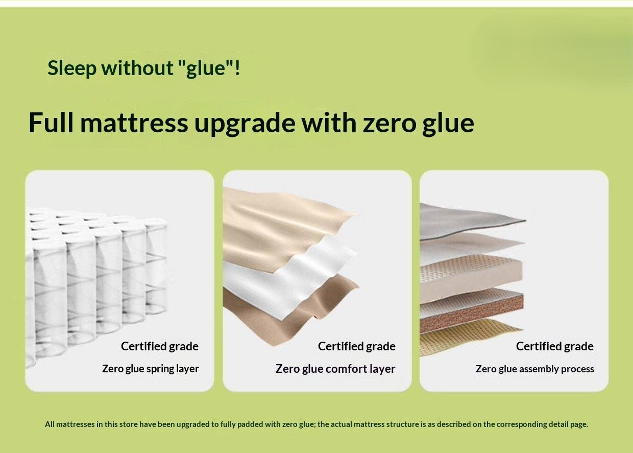 Zero-Glue Coconut Fiber Lumbar Support Firm Mattress — Removable, Washable, Latex Thin Mattress