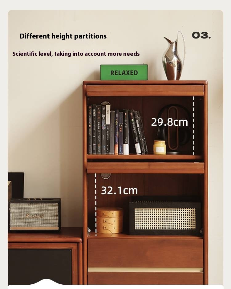 Poplar Solid Wood Ancient Style Side Cabinet.