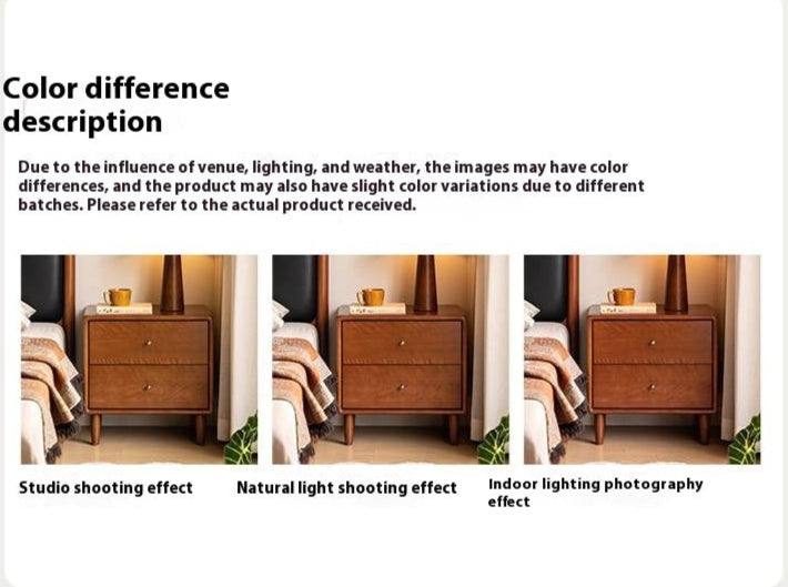 Poplar Solid Wood Antique Style Nightstand.