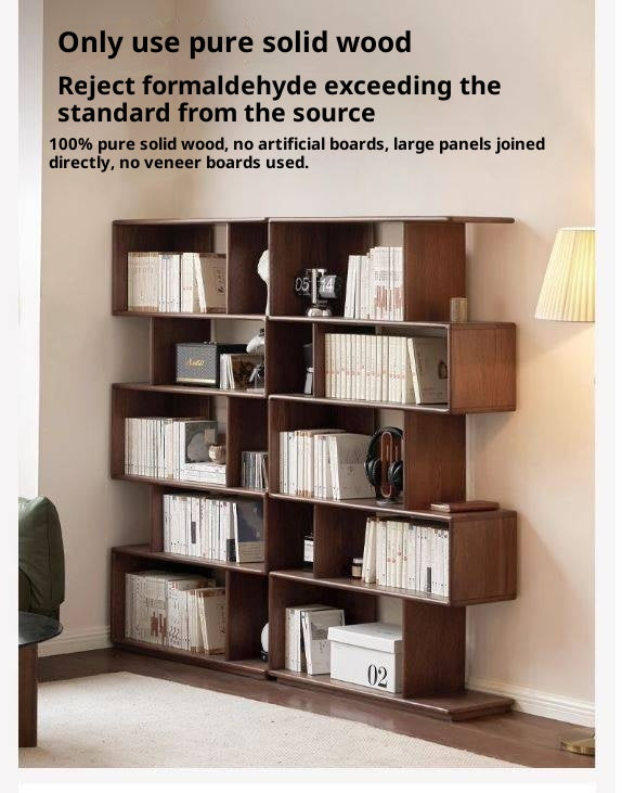 Oak Solid Wood Antique Bookshelf