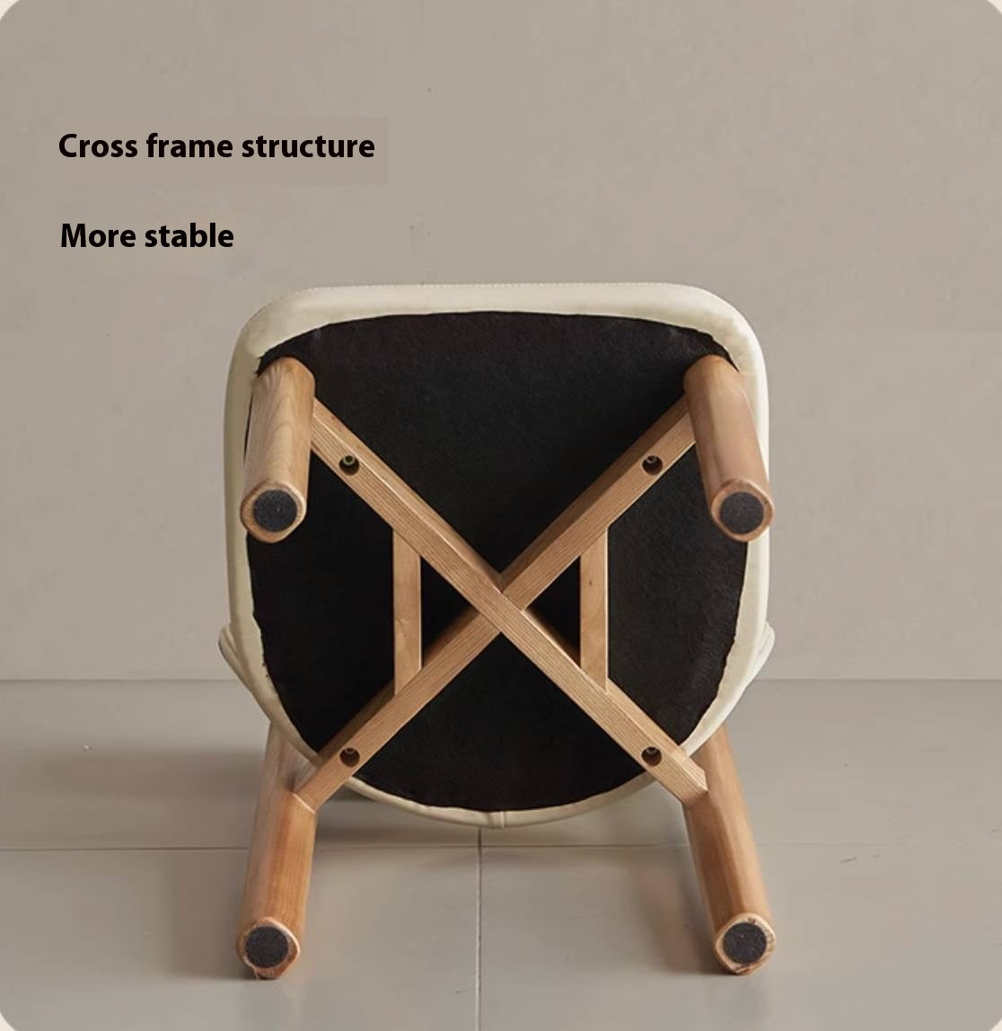 Ash, Red Oak Solid Wood Modern Style Makeup Chair