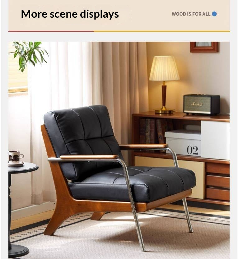 Beech Solid Wood Middle Ages Single Chair