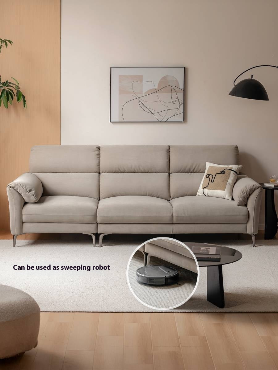 Wool Gray Flannel Fabric Sofa