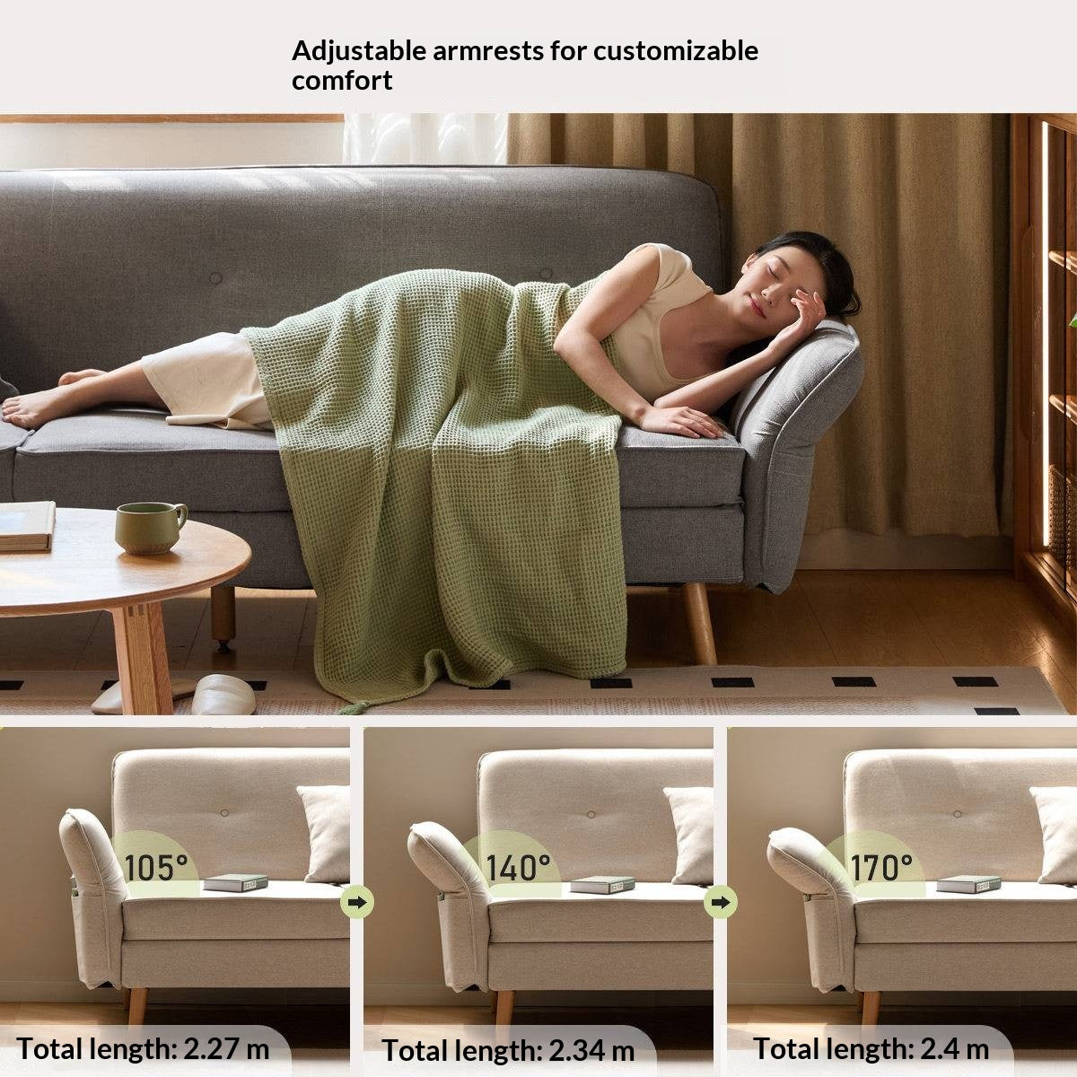 Fabric Multi-functional Sleeper Sofa