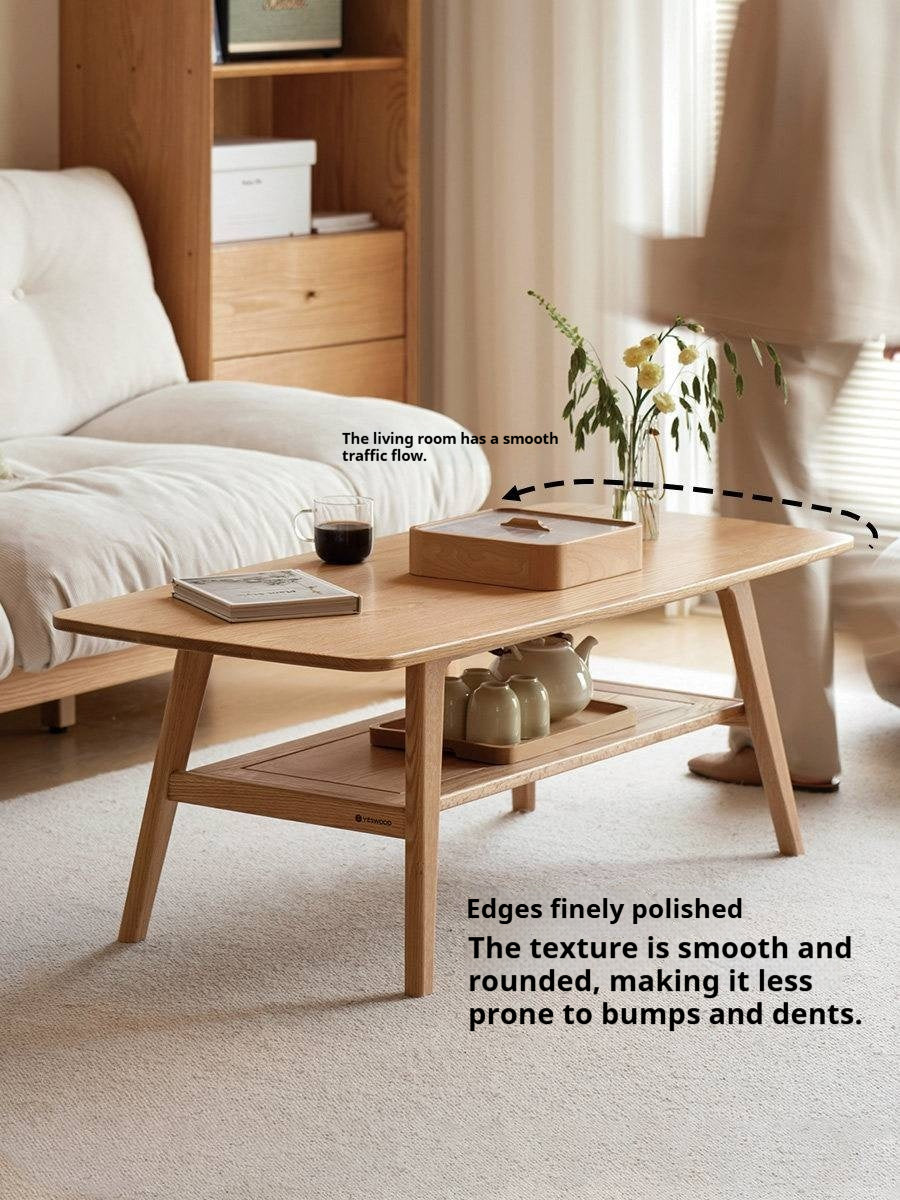 Oak, Beech Solid Wood Modern Coffee Table