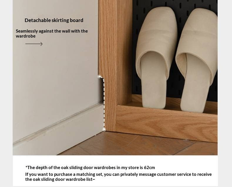 Oak, Cherry Solid Wood Corner Wardrobe