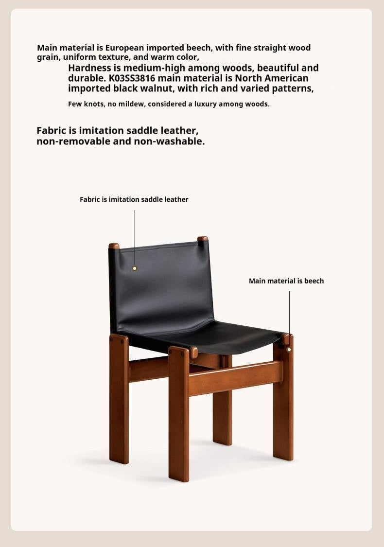 Beech, Black Walnut Solid Wood Dining Chairs antique style single chairs