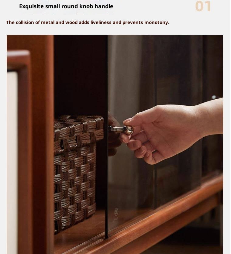 Poplar, Cherry Solid Wood Ancient Style Bookcase