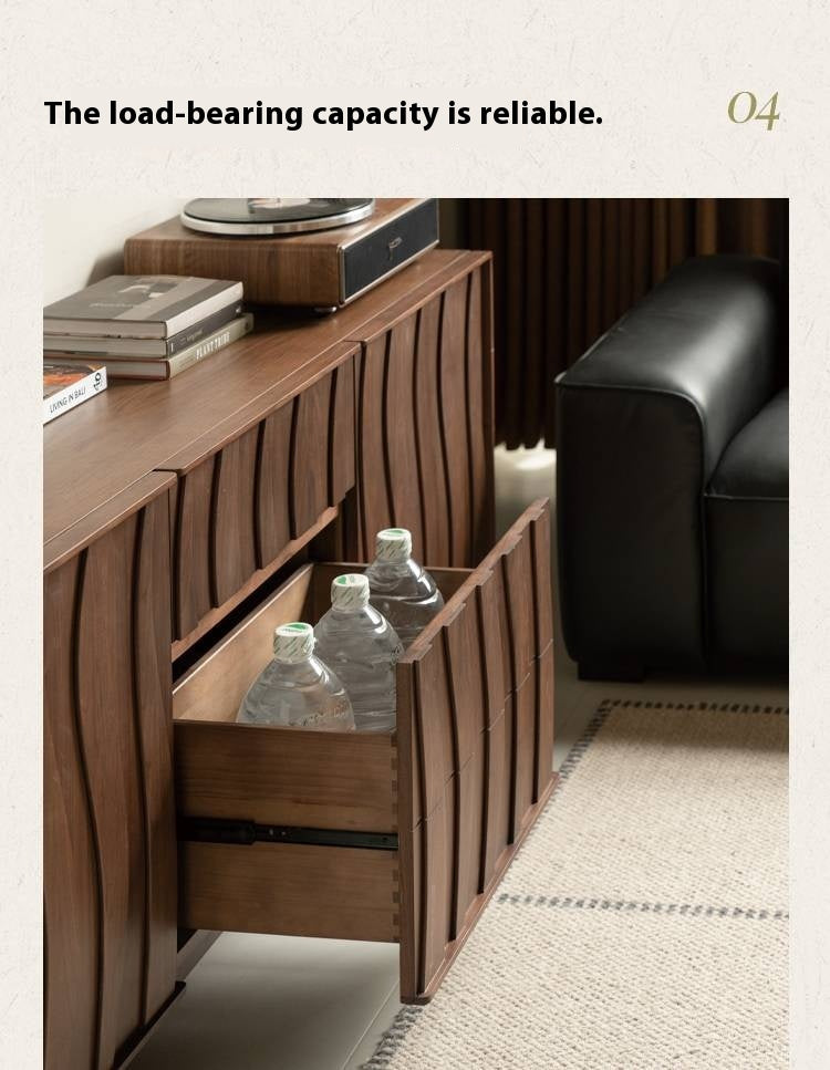 Black Walnut Solid Wood Medieval Style Drawer