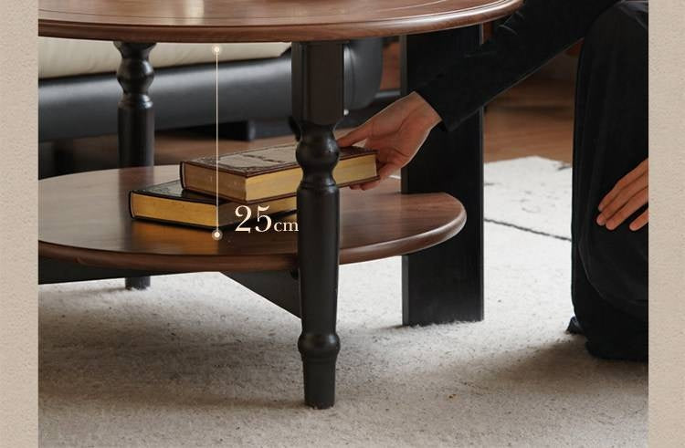 Black Walnut Solid Wood American Retro Coffee Table