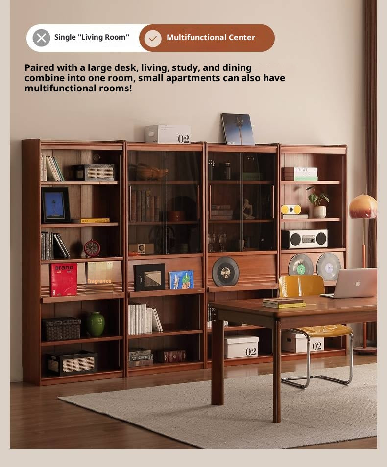 Black Walnut, Tulipwood Solid Wood Antique Style Bookshelf